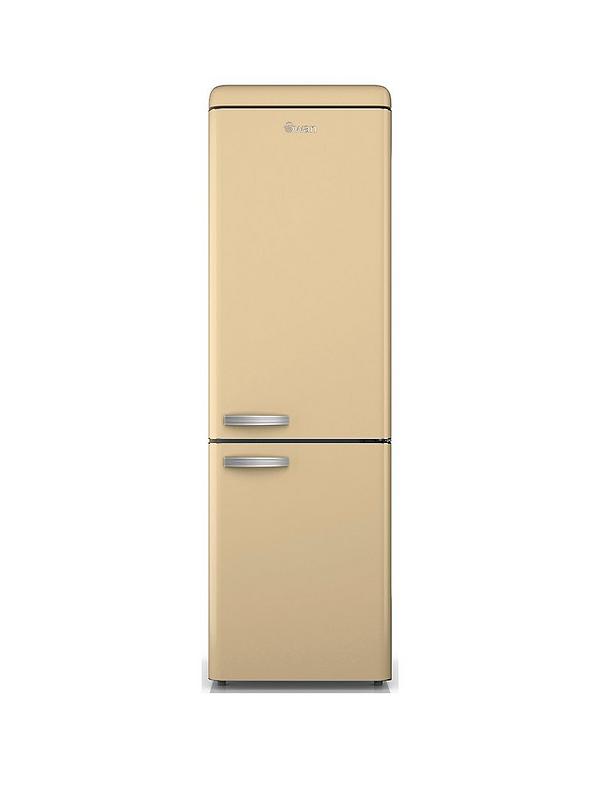Swan SR11020CNE Retro Cream Fridge Freezer 304L